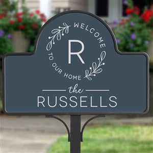 Welcome Wreath Magnetic Garden Sign - 35335-M