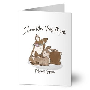 Parent  Child Deer Personalized Greeting Card - 35336