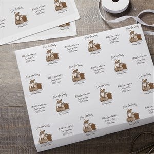 Parent  Child Deer Personalized Wrapping Paper Sheets - Set of 3 - 35338-S