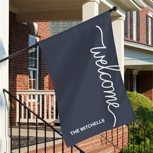 Hello & Welcome Personalized House Flag - 35345