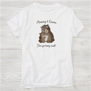 Parent  Child Bear Personalized Hanes® Fitted Tee - 35374-FT