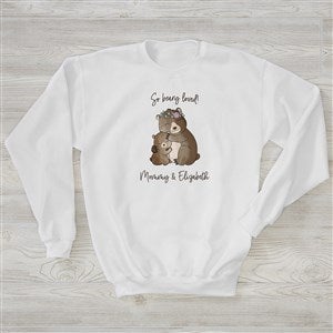 Parent  Child Bear Personalized Hanes® Crewneck Sweatshirt - 35375-WS