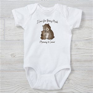 Parent  Child Bear Personalized Baby Bodysuit - 35380-CBB