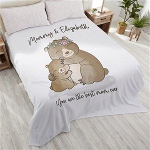 Parent  Child Bear Personalized 90x108 Plush King Fleece Blanket - 35386-K
