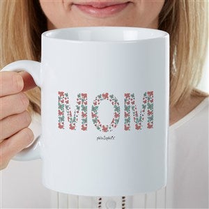 Butterfly Mom philoSophies® Personalized 30 oz. Oversized Coffee Mug - 35425