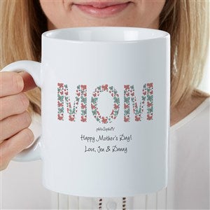 Butterfly Mom Photo philoSophies® Personalized 30 oz. Oversized Coffee Mug - 35426