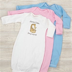 Parent  Child Giraffe Personalized Baby Gown - 35455-G