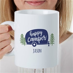 Happy Camper Personalized 30 oz. Oversized Coffee Mug - 35459