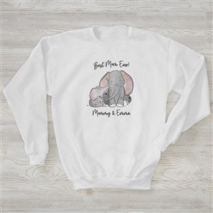 Parent  Child Elephant Personalized Hanes® Crewneck Sweatshirt - 35464-WS