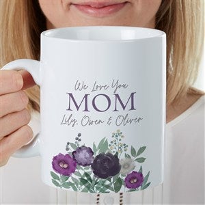 Floral Love For Mom Personalized Photo 30 oz. Oversized Coffee Mug - 35520