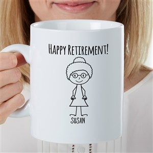 Stick Characters For Her Personalized 30 oz. Oversized Coffee Mug - 35530