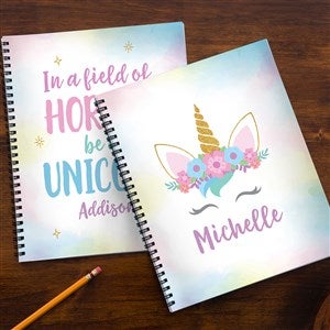 Unicorn Personalized Large Notebooks-Set of 2 - 35584