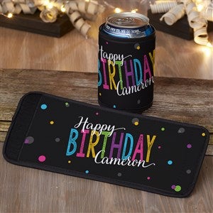 Bold Birthday Personalized Can  Bottle Wrap - 35604