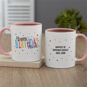 Bold Birthday Personalized Coffee Mug 11oz Pink - 35605-P