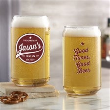 Groomsman Brewing Co. Personalized 16oz. Printed Beer Can Glass - 35632