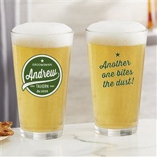 Groomsman Brewing Co. Personalized 16oz. Printed Pint Glass - 35633