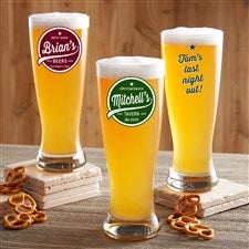 Groomsman Brewing Co. Personalized 20oz. Pilsner Printed Glass - 35634