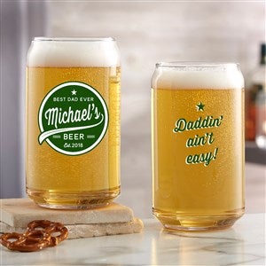 Dads Brewing Company Personalized 16oz. Printed Beer Can Glass - 35644-B