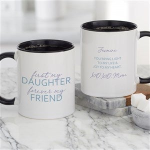 First My Daughter Personalized Coffee Mug 11oz.- Black - 35701-B