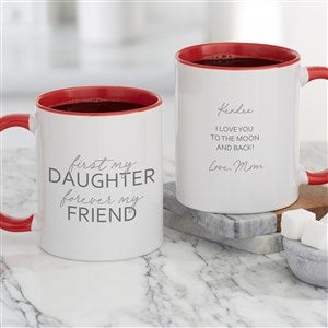 First My Daughter Personalized Coffee Mug 11 oz.- Red - 35701-R