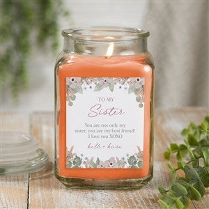 My Sister Personalized 18 oz. Pumpkin Spice Candle Jar - 35741-18WC