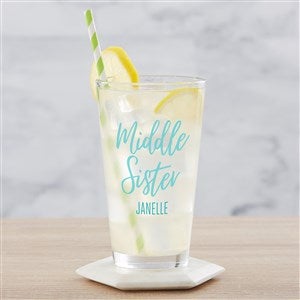 Sisters Forever Personalized 16 oz. Pint Glass - 35754-P