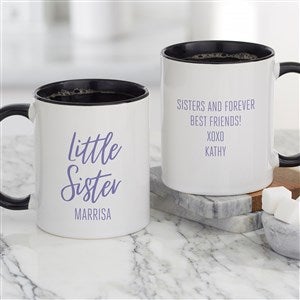 Sisters Forever Personalized Coffee Mug 11 oz.- Black - 35760-B
