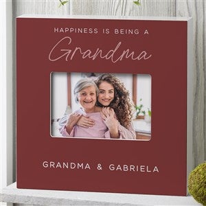 Happiness is Being a Grandparent Personalized 4x6 Box Frame - Horizontal - 35797-BH