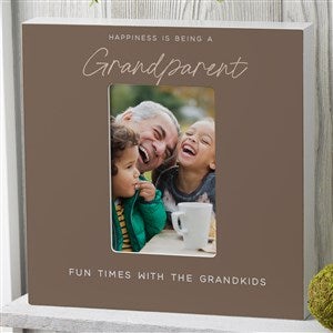 Happiness is Being a Grandparent Personalized 4x6 Box Frame - Vertical - 35797-BV