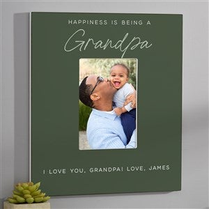 Happiness is Being a Grandparent  Personalized 5x7 Wall Frame- Vertical - 35797-WV