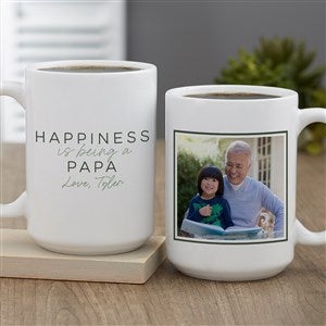 Happiness is Being a Grandparent Personalized Photo Mug 15oz White - 35802-L