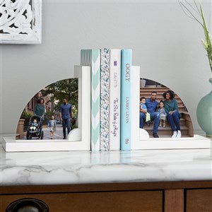 Photo Personalized Wood Bookends - 35819