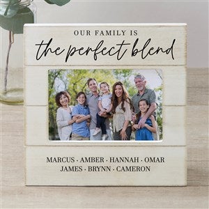 The Perfect Blend Personalized Shiplap Frame - 4x6 Horizontal - 35837