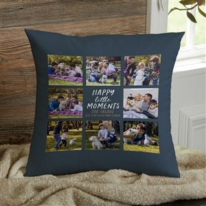 Happy Little Moments Personalized 14x14 Photo Throw Pillow - 35845-S