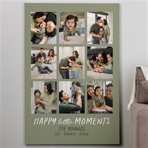 Personalized Photo Canvas Prints - Happy Little Moments - 32quot; x 48quot; - 35846-32x48