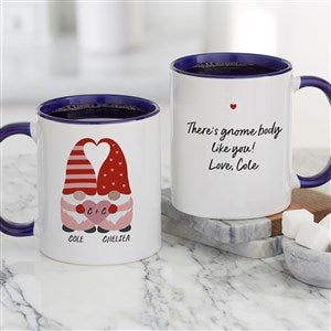 Gnome Personalized Valentines Day Coffee Mug 11 oz.- Blue - 35856-BL