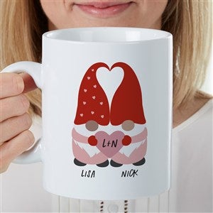 Gnome Personalized Valentines Day 30 oz. Oversized Coffee Mug - 35857