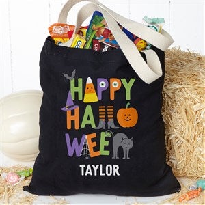 Trick or Treat Icons Personalized Halloween Treat Bag - 35886