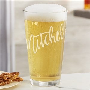 Bold Family Name Personalized Pint Glass - 35940-PG