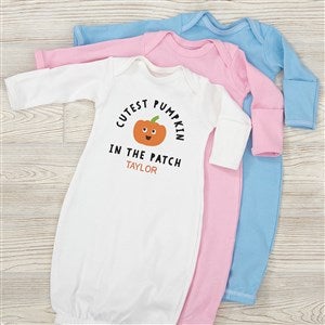 Coolest Pumpkin In The Patch Personalized Baby Gown - 35968-G