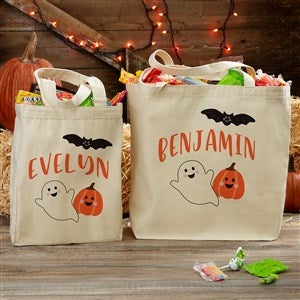 1pc Flag Skull Pattern Digital Print Canvas Bag, Halloween Trick Or Treat  Bag