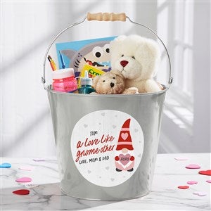 Gnome Personalized Large Treat Bucket- Silver - 36078-SL