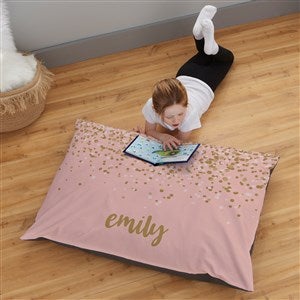 Sparkling Name Personalized 30x40 Floor Pillow - 36132-L