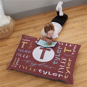 Youthful Name For Him Personalized 30x40 Floor Pillow - 36134-L