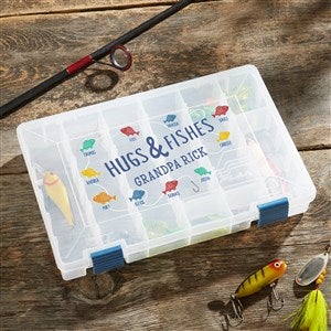 Hugs & Fishes Personalized Plano Tackle Fishing Box - 36177