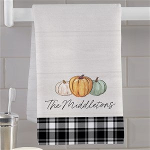 Fall Family Pumpkins Personalized Hand Towel - 36377