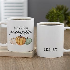 Fall Family Pumpkins Personalized Coffee Mug 11 oz.- White - 36379-S