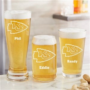 NFL Kansas City Chiefs Personalized Beer Glasses  - 36501