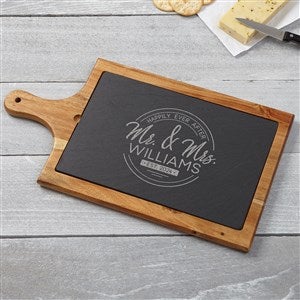 Stamped Elegance Personalized Slate  Wood Paddle - 36532