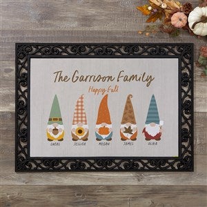 Fall Gnomes Personalized Doormats- 18x27 - 36696-S